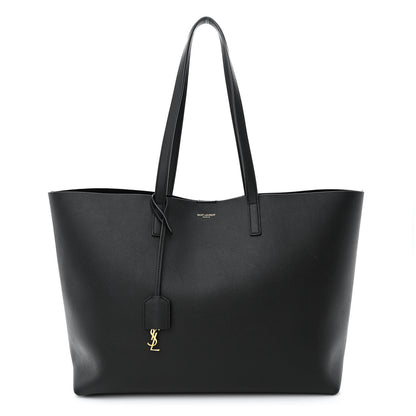Saint Laurent Calfskin Large Shopping Tote Black 3 of 12