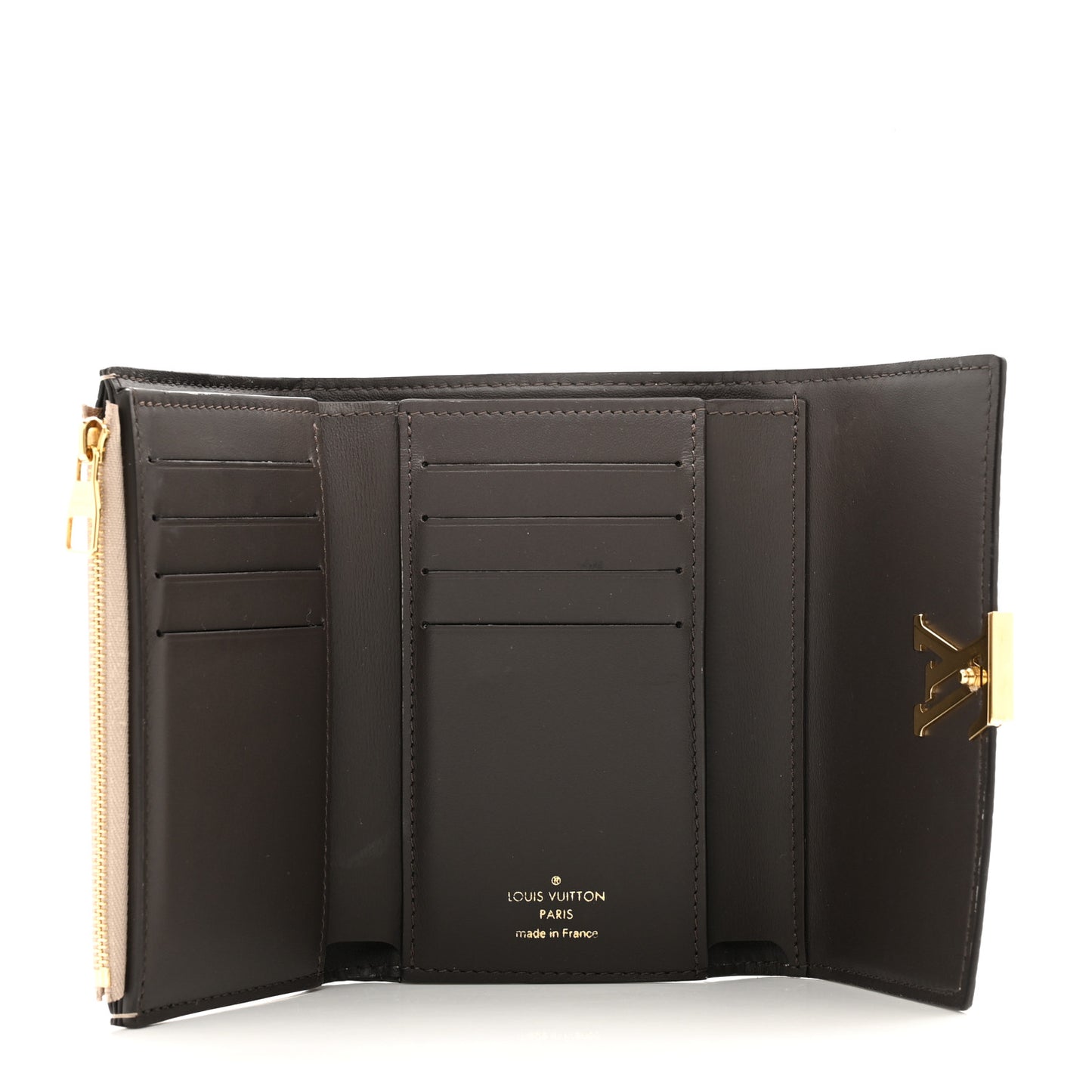 Taurillon Capucines Compact Wallet Galet