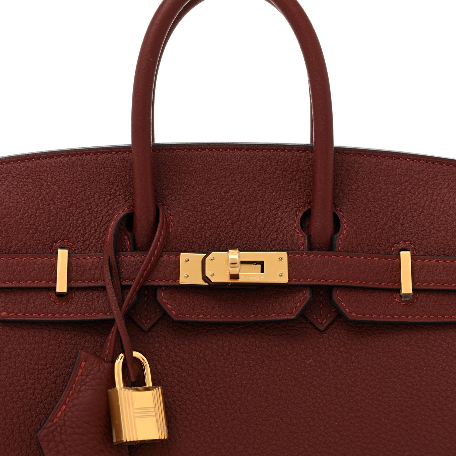 Hermes Togo Birkin 25 Rouge H 7 of 10
