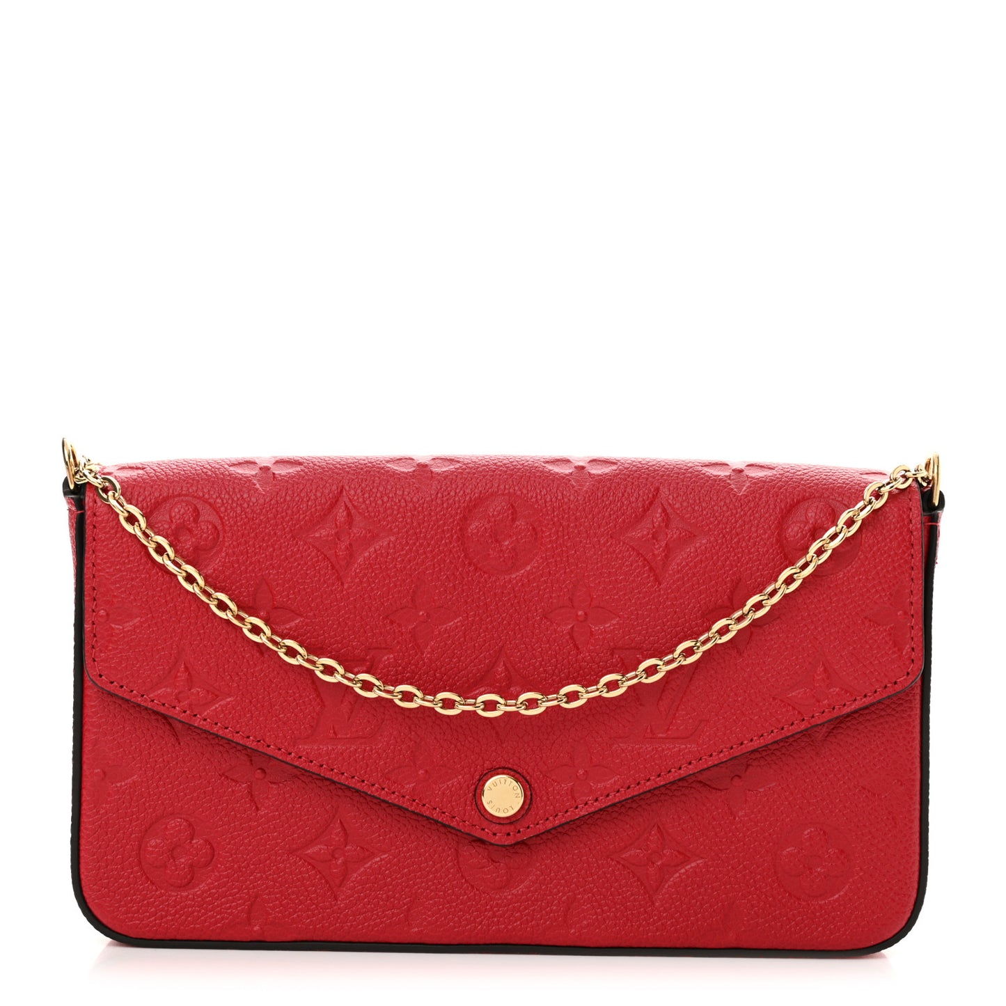 Empreinte Pochette Felicie Chain Wallet Scarlet