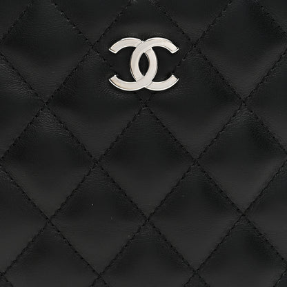 Chanel Lambskin Quilted Crossbody Bag Black 8 of 10