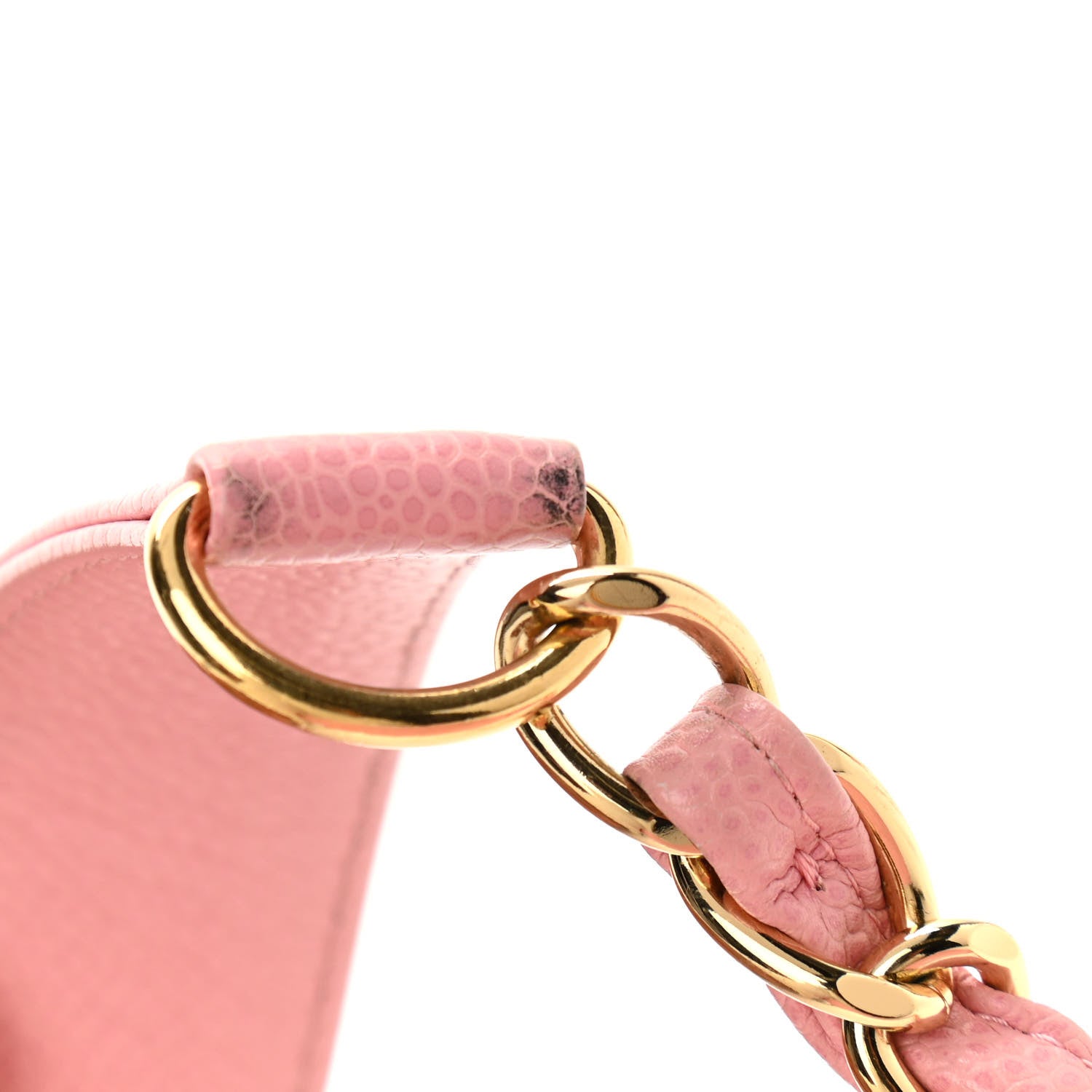 Chanel Caviar Quilted Pochette Pink 17 of 17