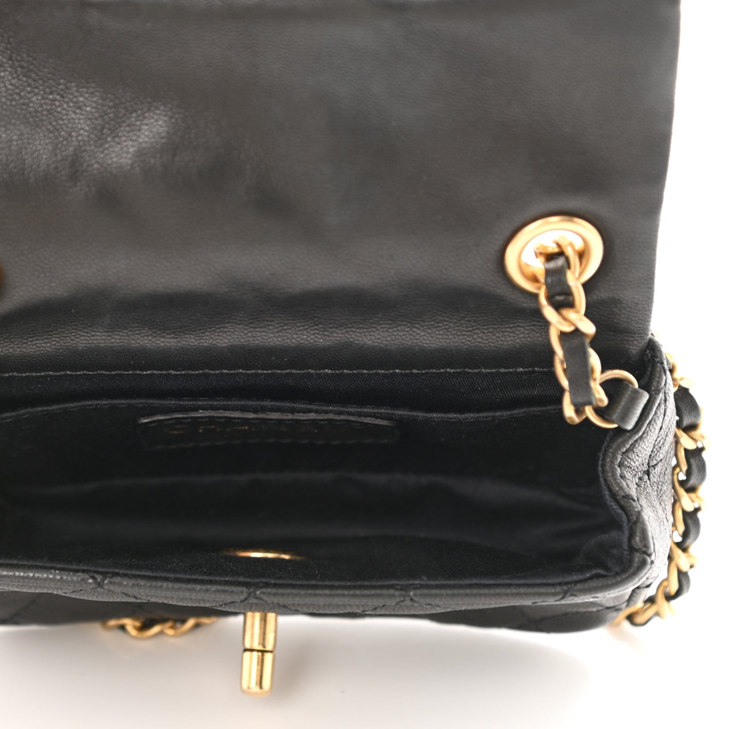 Chanel Lambskin Quilted Extra Mini Flap Black 5 of 8
