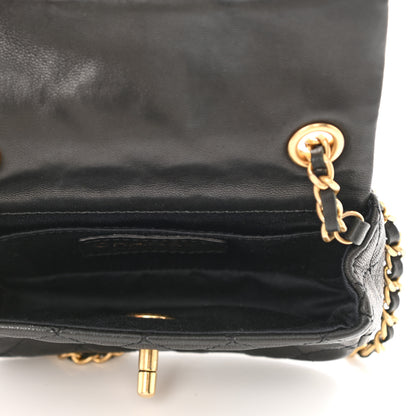 Chanel Lambskin Quilted Extra Mini Flap Black 5 of 8
