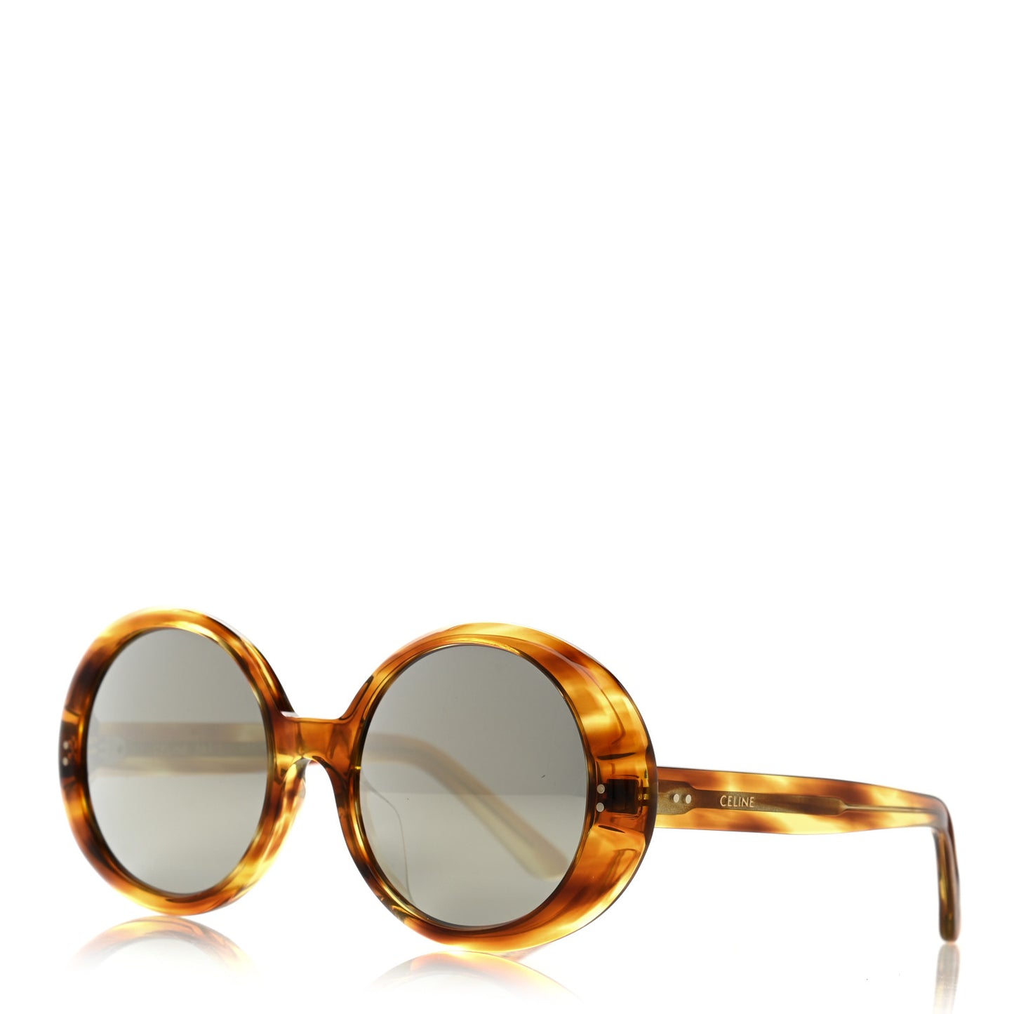 Acetate Polarized Oval Sunglasses CL 40065 Brown