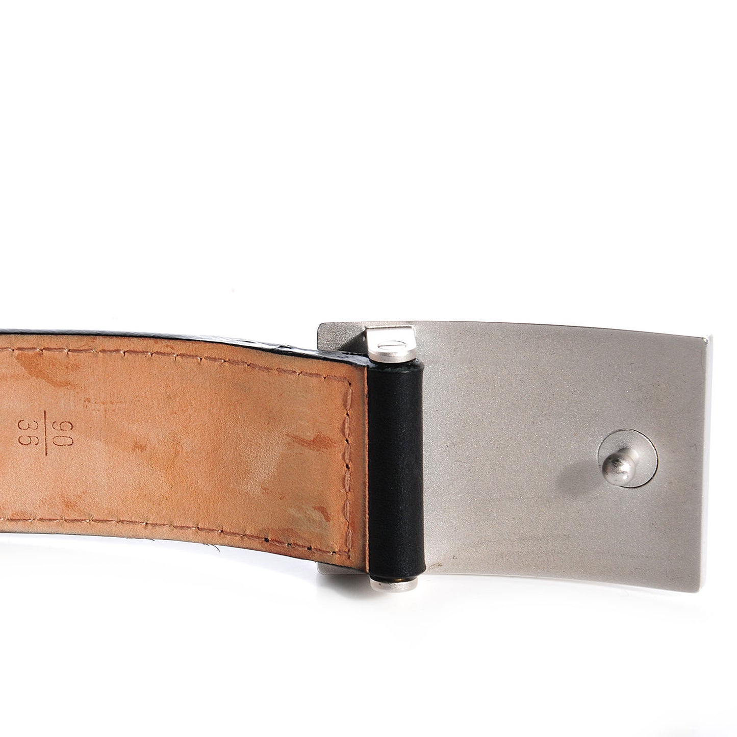 Calfskin Jeans Belt 90 36 Black