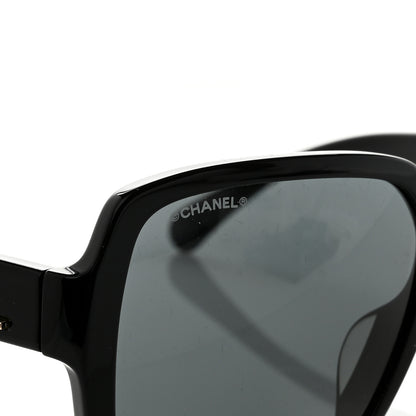 Chanel Acetate Square Sunglasses 5408 Black 5 of 8