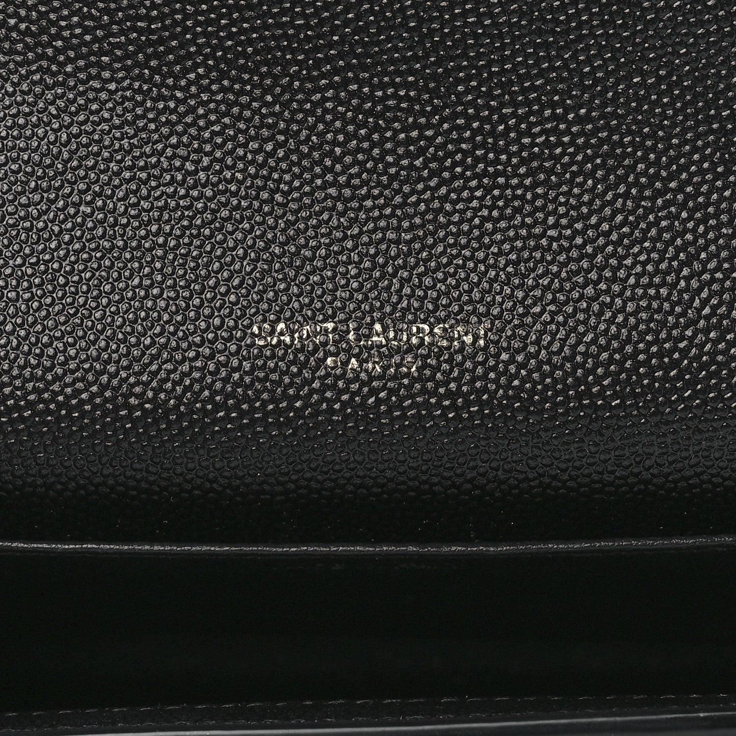 Saint Laurent Grain De Poudre Uptown Chain Wallet Black 7 of 13