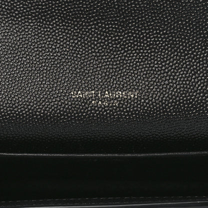 Saint Laurent Grain De Poudre Uptown Chain Wallet Black 7 of 13