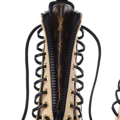 Louis Vuitton Calfskin Monogram Lauretate Half Boots 38 Beige 9 of 12