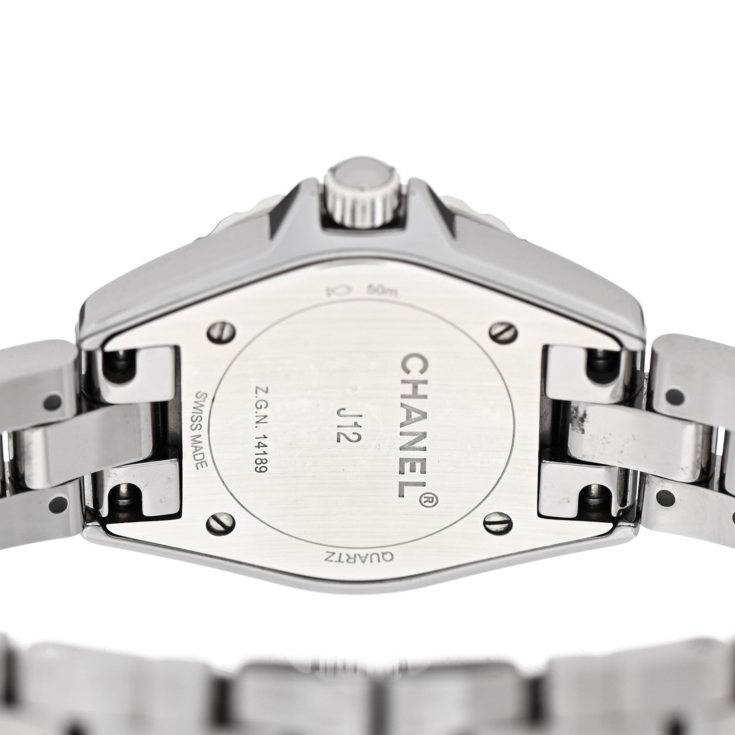 Chanel Titanium Ceramic Diamond 29mm J12 Chromatic Quartz Watch 4 of 4