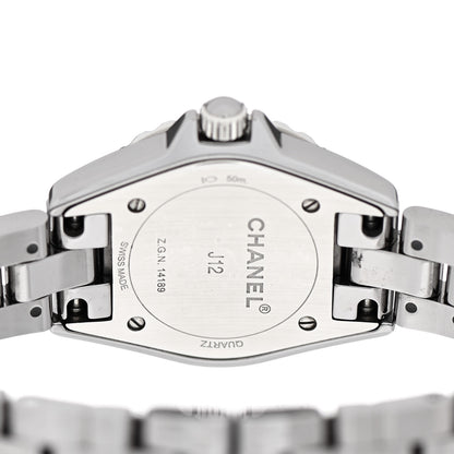 Chanel Titanium Ceramic Diamond 29mm J12 Chromatic Quartz Watch 4 of 4