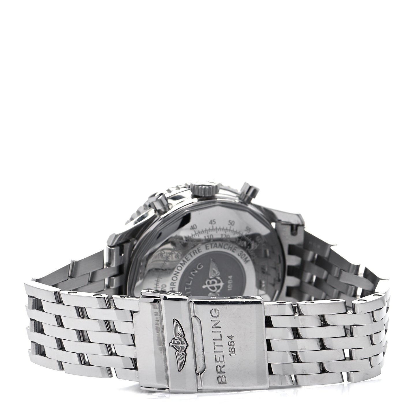 Stainless Steel 41mm Navitimer Automatic Watch Black A1332412