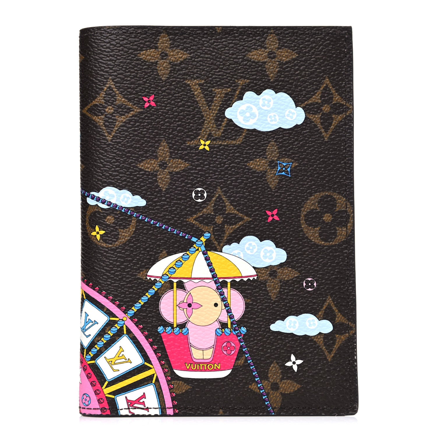 Louis Vuitton Monogram 2020 Christmas Animation Big Wheel Passport Cover Rose Ballerine 1 of 7
