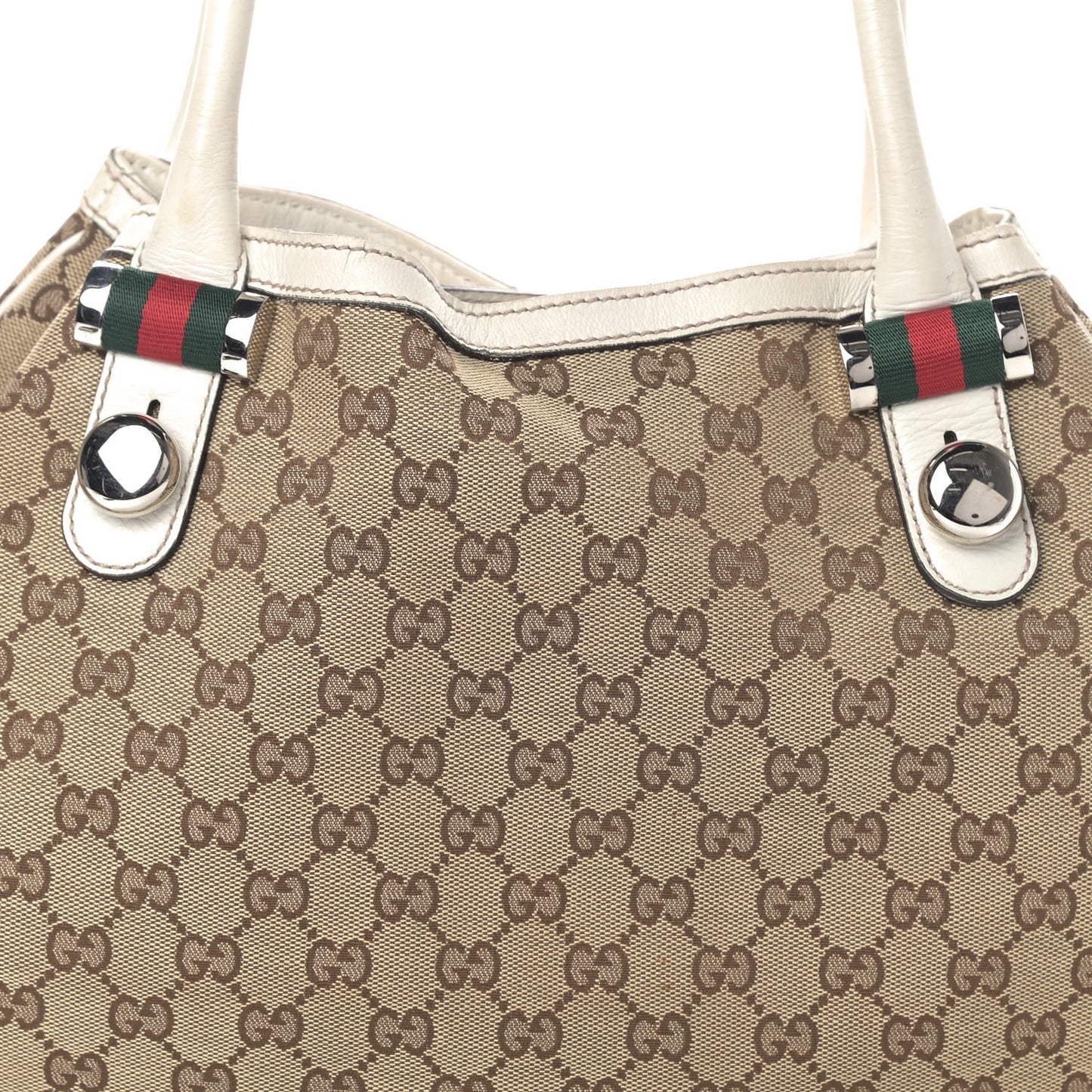 Monogram Match Ball Shoulder Bag White