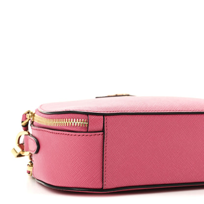 Prada Saffiano Lux Odette Crossbody Magenta 9 of 10