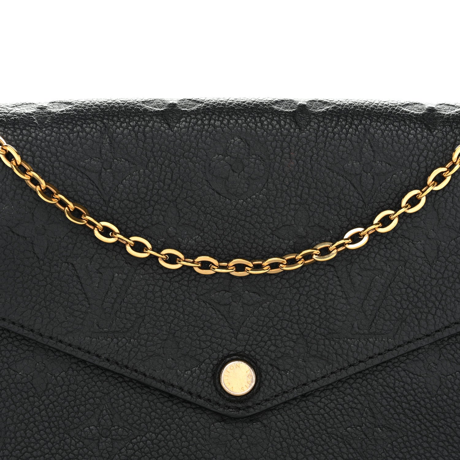Louis Vuitton Empreinte Pochette Felicie Chain Wallet Black 25 of 34
