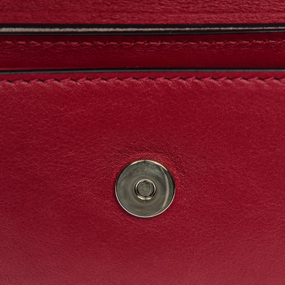 Chloe Suede Calfskin Mini Faye Shoulder Bag Tulip Red 9 of 11