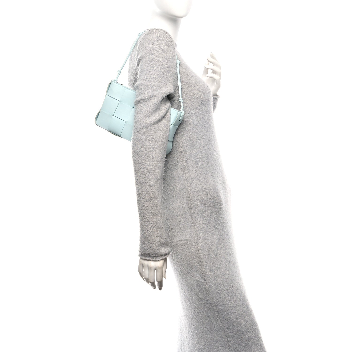 Bottega Veneta Calfskin Maxi Intrecciato Cassette Pouch On Strap