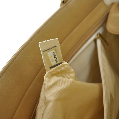 Chanel Lambskin Chocolate Bar Quilted Shoulder Bag Beige 9 of 9