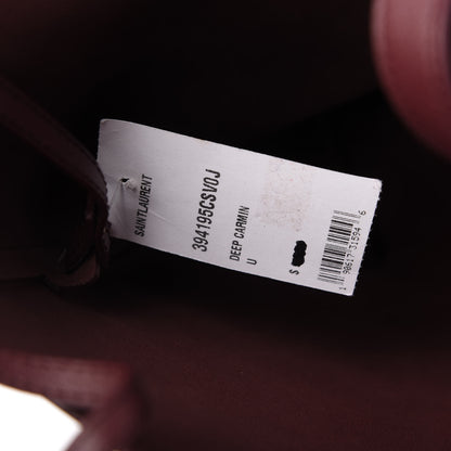Saint Laurent Calfskin Large Shopping Tote Deep Carmin 10 of 10