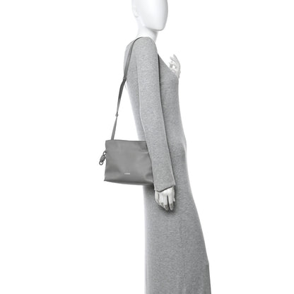 Loewe Calfskin Mini Flamenco Knot Clutch Pearl Grey 2 of 13