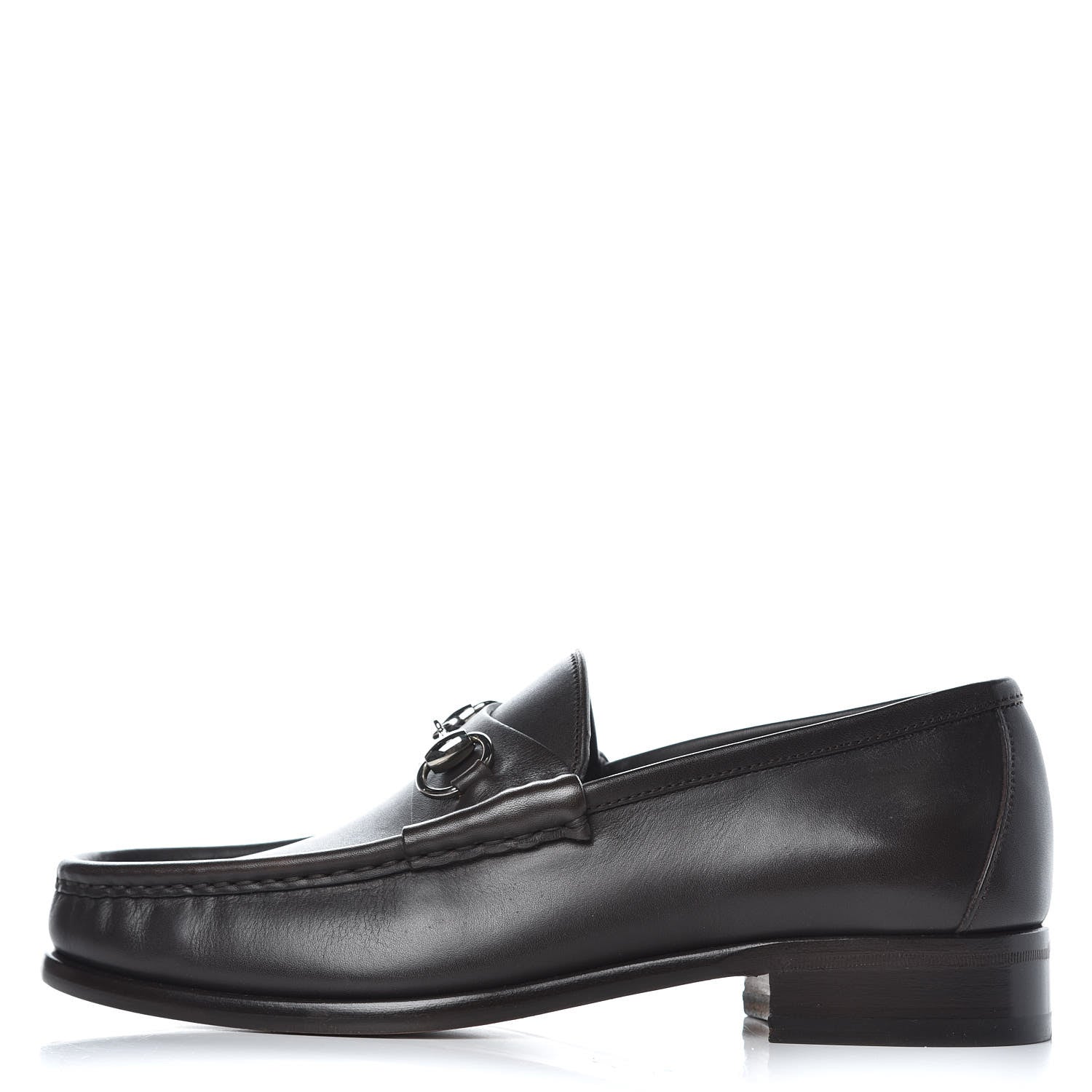 Gucci Calfskin Mens 1953 Horsebit Loafers 7 Marrone 1 of 11