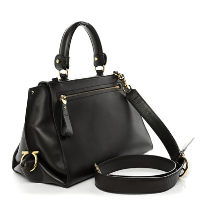 Salvatore Ferragamo Calfskin Medium Sofia Shoulder Bag Brown 3 of 12