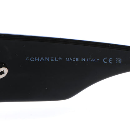Chanel Crystal CC Logo Sunglasses 5080-B Black 5 of 5