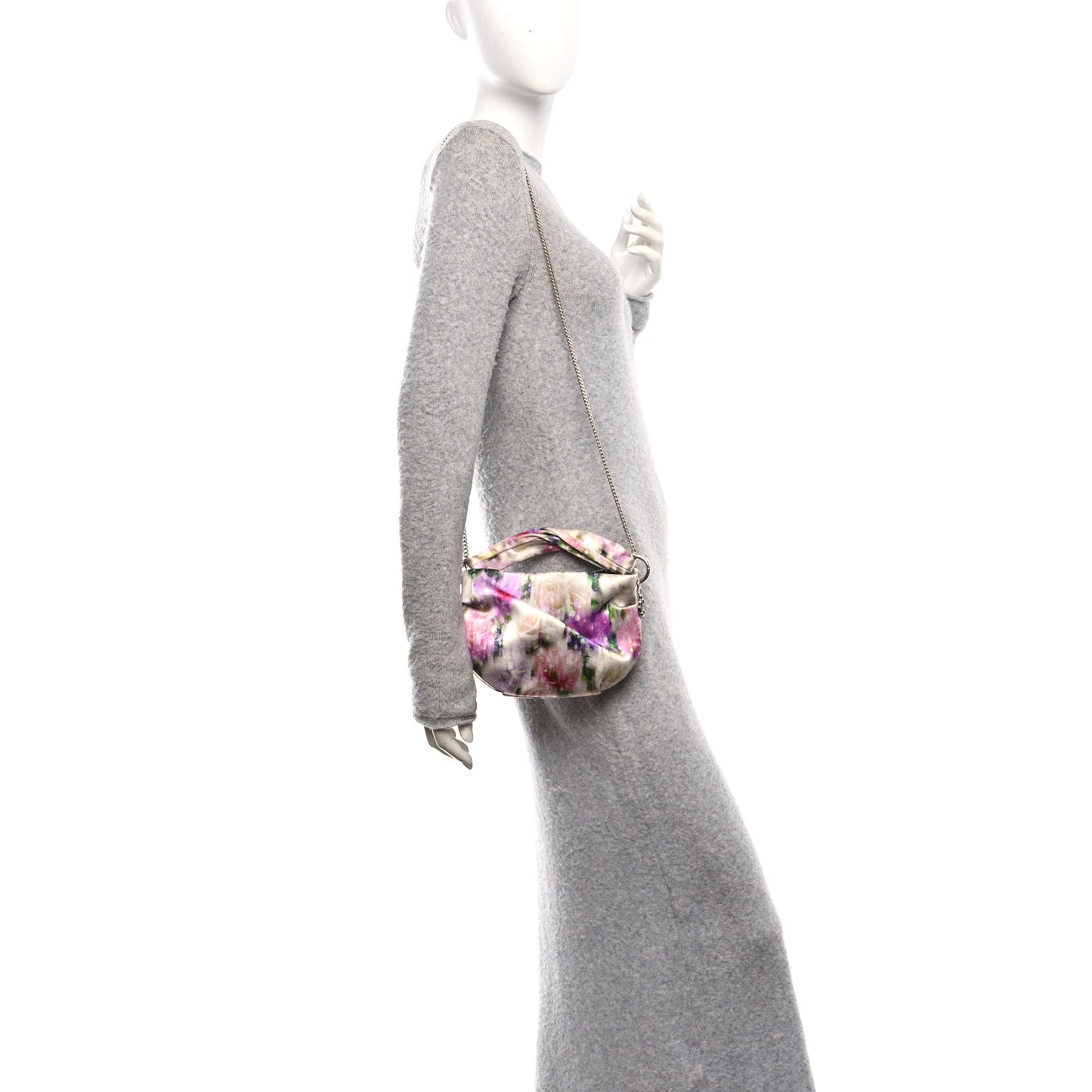 Satin Floral Bonny Shoulder Bag Multicolor