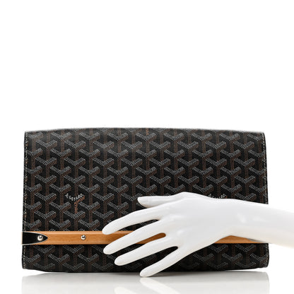 Goyard Goyardine Monte Carlo Bois Clutch Black 2 of 7