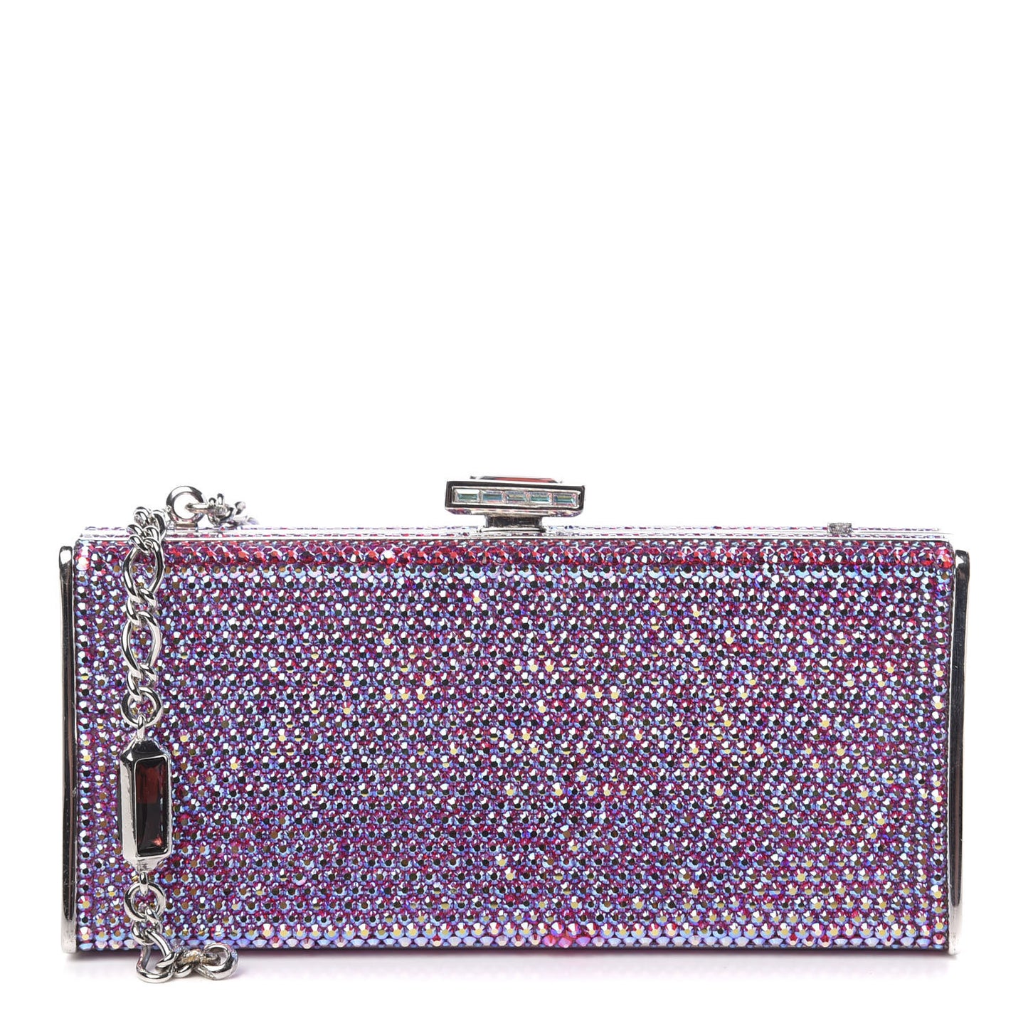Swarovski Crystal Minaudiere Clutch Pink