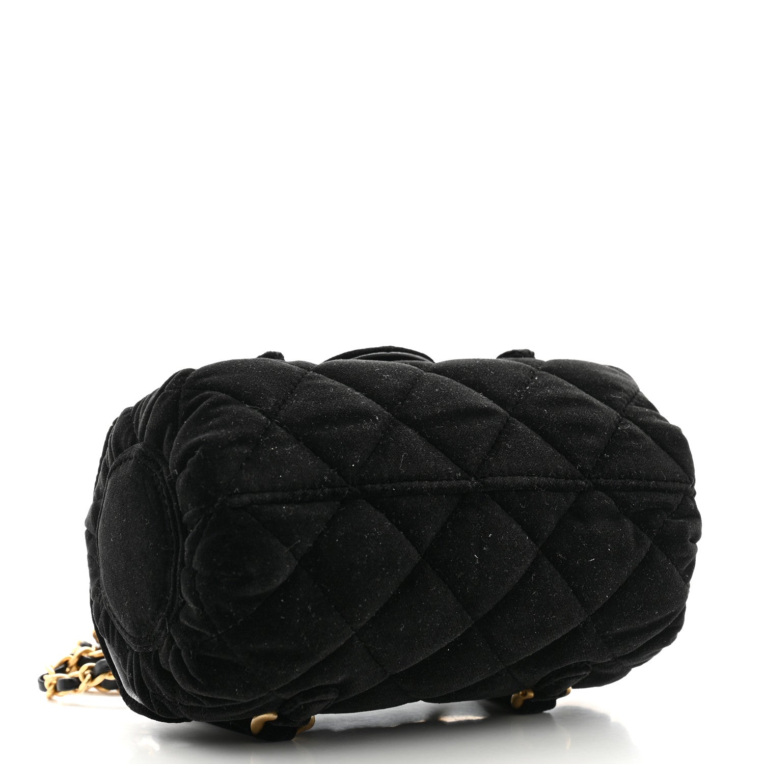 Chanel Velvet Quilted Mini Top Handle Flap Black 4 of 11