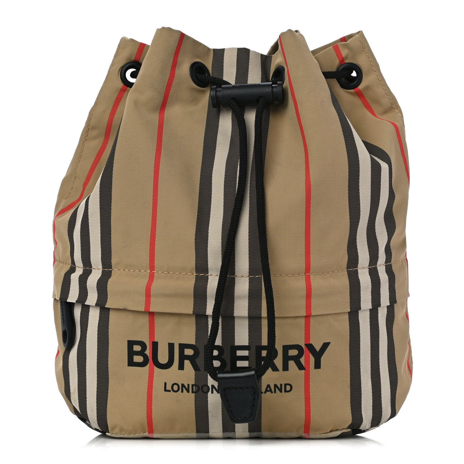 Burberry Econyl Icon Stripe Phoebe Drawcord Pouch Archive Beige 1 of 9