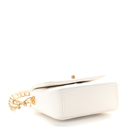 Chanel Lambskin Quilted Mini Side Note Flap White 3 of 7