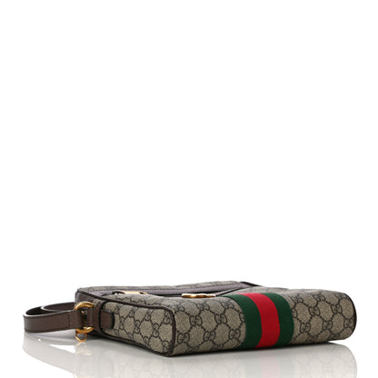 Gucci GG Supreme Monogram Web Small Ophidia Messenger Bag Brown 4 of 16