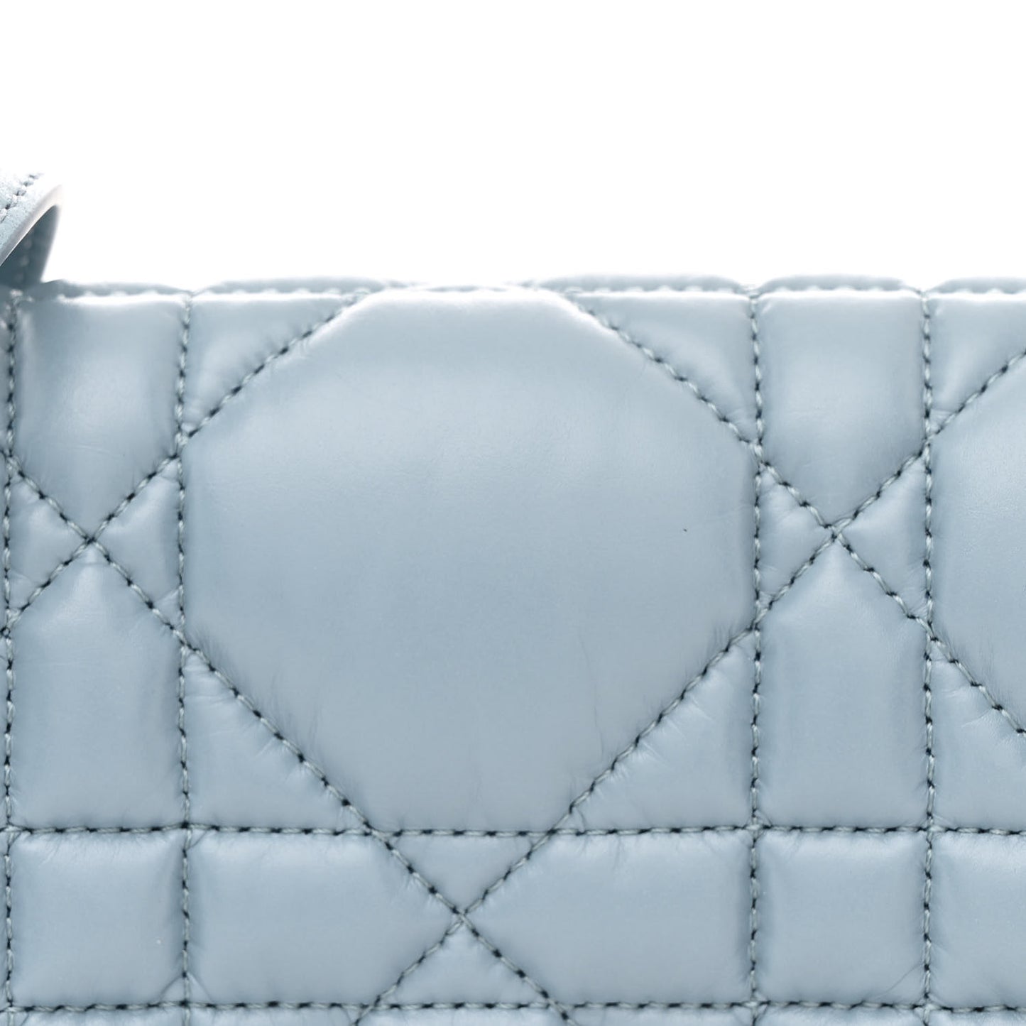 Calfskin Macrocannage Mini Caro Bag Bracing Blue