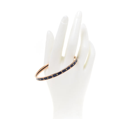 Hermes Enamel Colliers De Chiens Printed Extra Narrow Bracelet 2 of 6