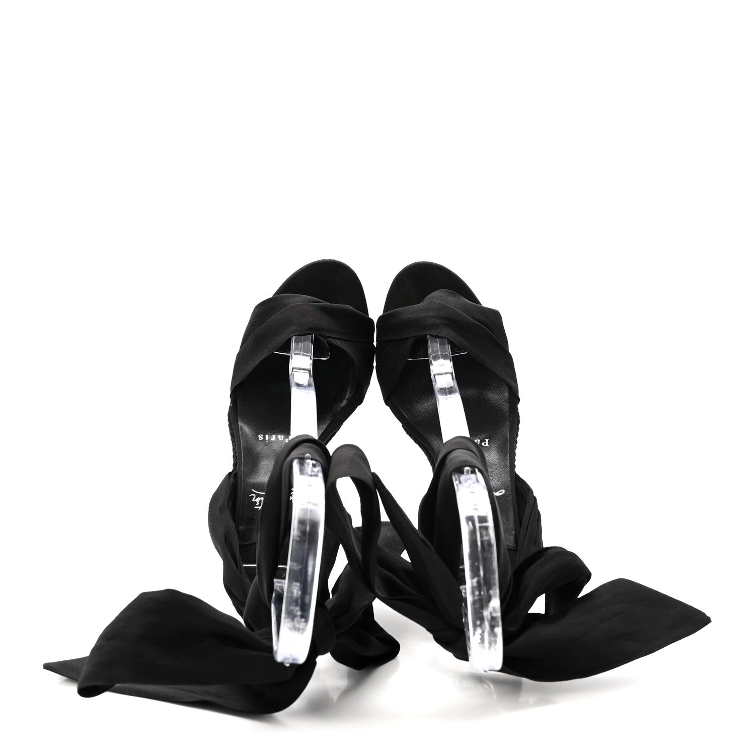 Christian Louboutin Suede Faille Melides Du Desert 85 Heels 36 Black 2 of 9