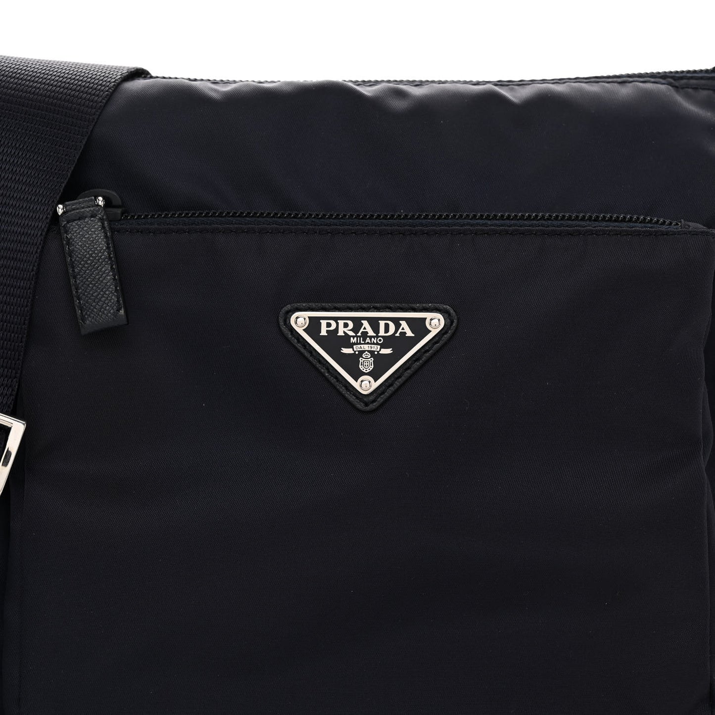 Tessuto Nylon Saffiano Messenger Bag Baltico
