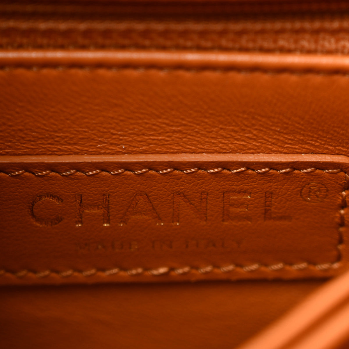 Caviar Quilted Mini Coco Handle Flap Light Brown