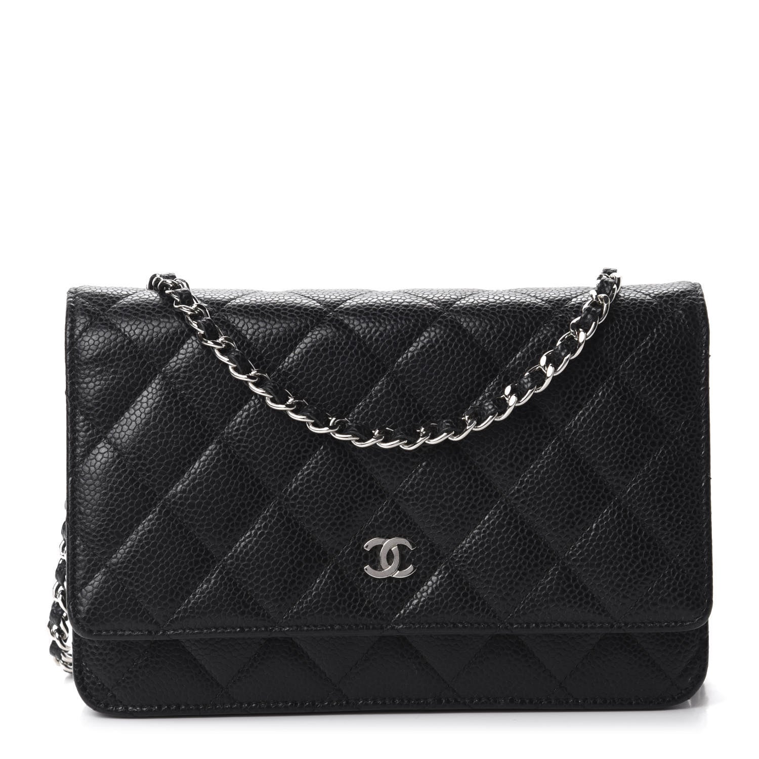 Chanel Caviar Quilted Wallet On Chain WOC Black 1 of 12