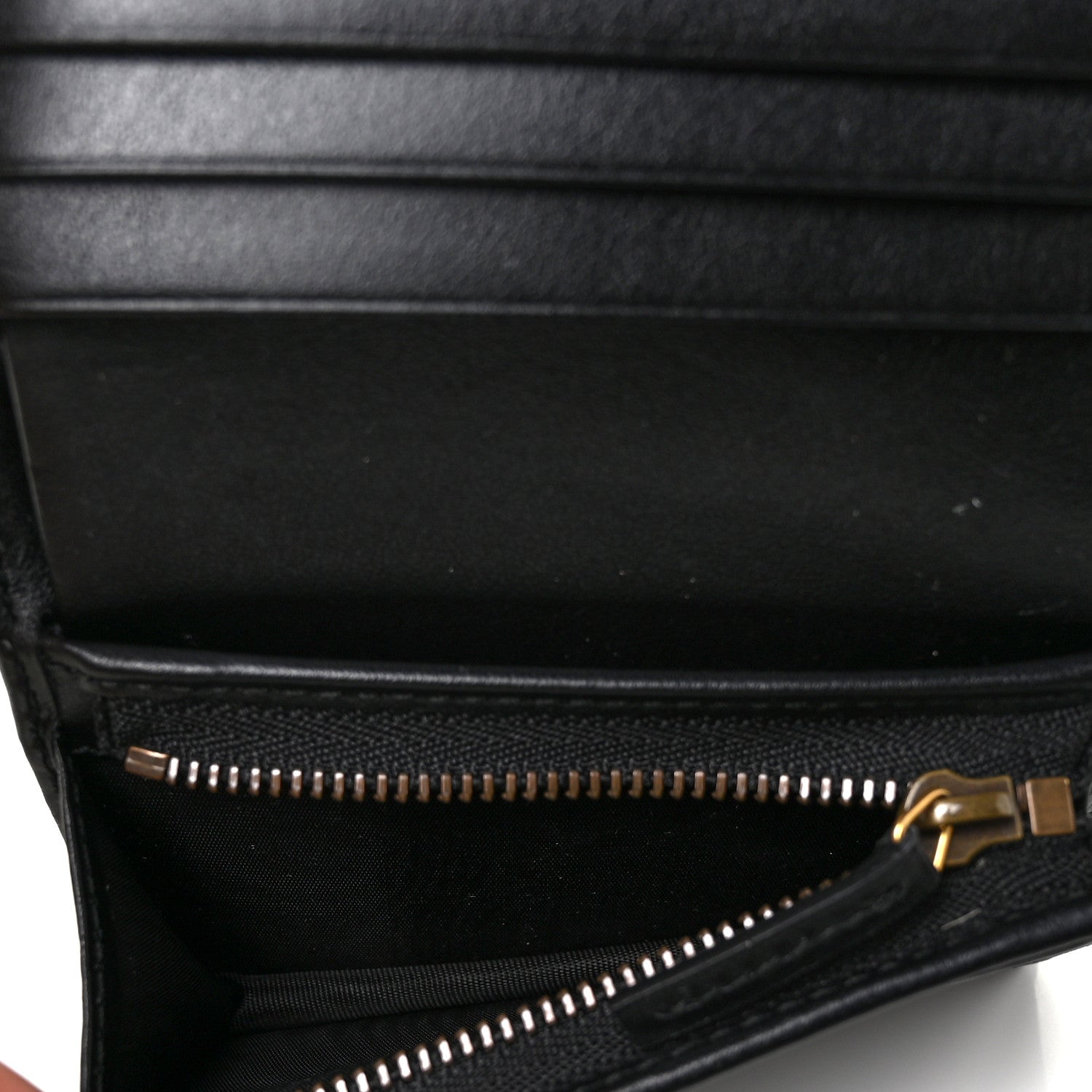 Gucci Calfskin Matelasse GG Marmont Card Case Wallet Black 5 of 9