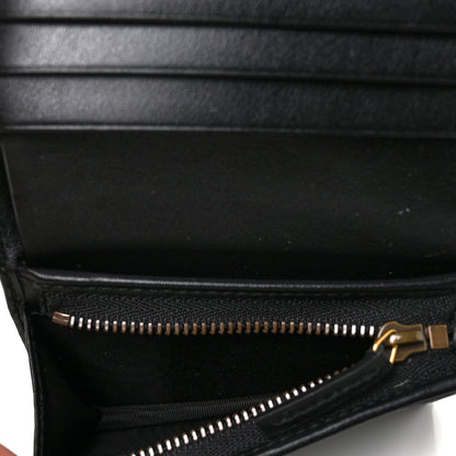 Gucci Calfskin Matelasse GG Marmont Card Case Wallet Black 5 of 9