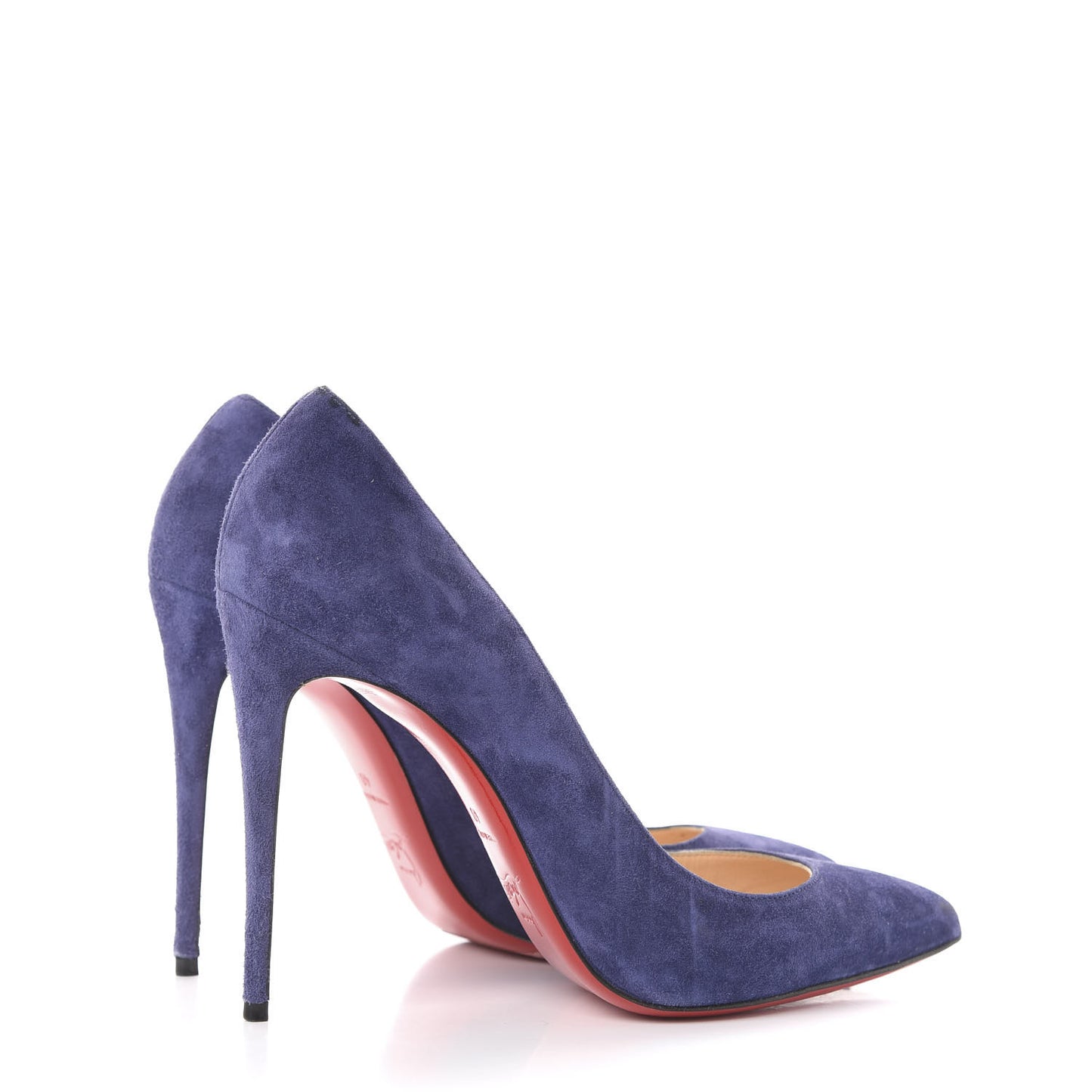 Veau Velours Pigalle Follies 100 Pumps 40 China Blue