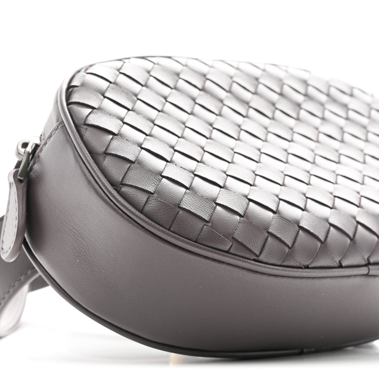 Nappa Intrecciato Belt Bag Aubergine