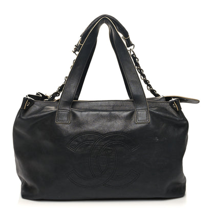 Chanel Lambskin Edgy XL Tote Black 1 of 17