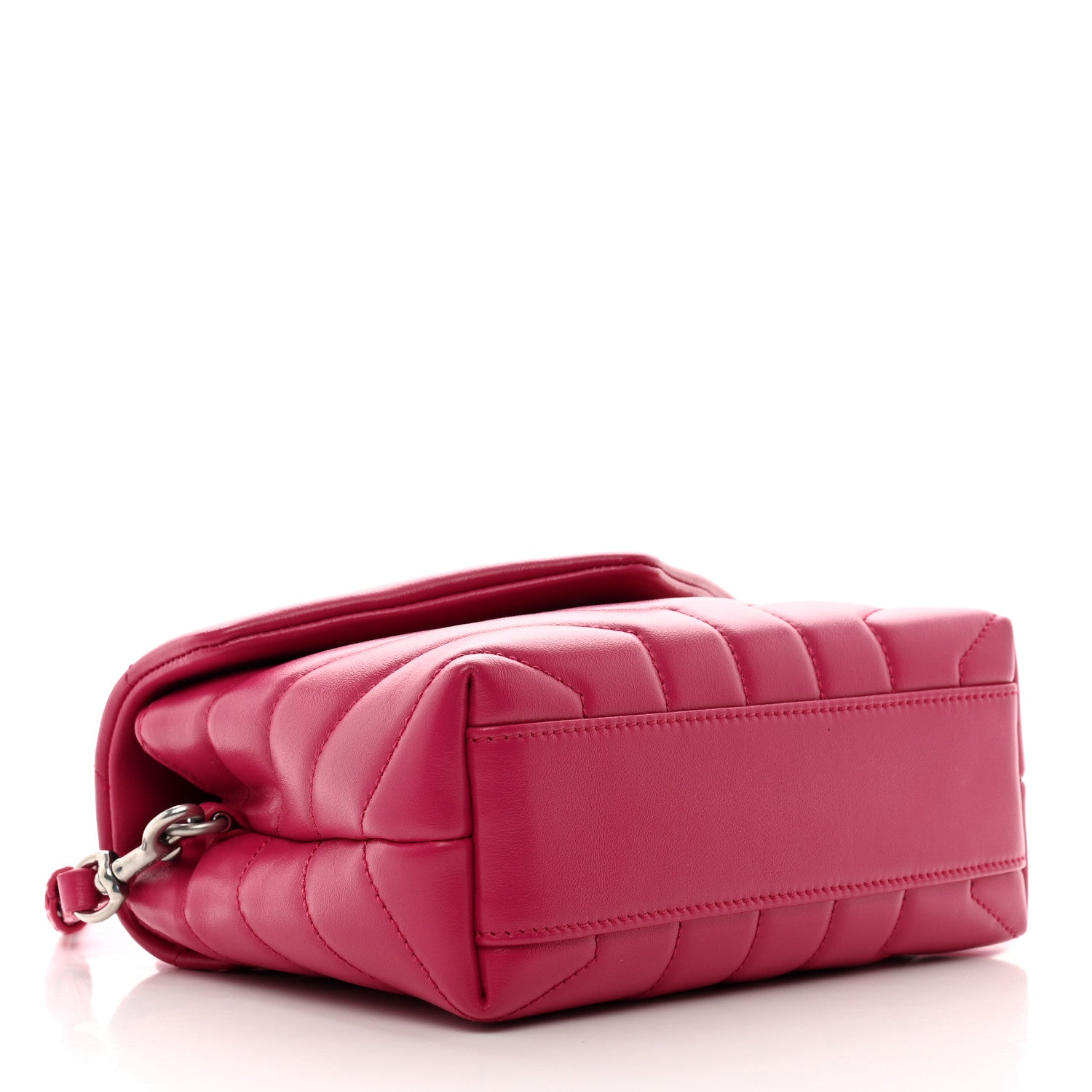Saint Laurent Calfskin Y Quilted Monogram Toy Loulou Crossbody Bag Freesia 4 of 11