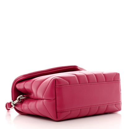 Saint Laurent Calfskin Y Quilted Monogram Toy Loulou Crossbody Bag Freesia 4 of 11