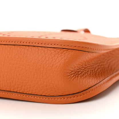 Hermes Taurillon Clemence Evelyne TPM Orange 10 of 10